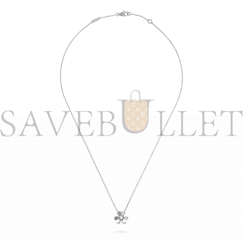 V*N CL*F arpels frivole pendant, mini model - white gold, diamond  vcarp0j400